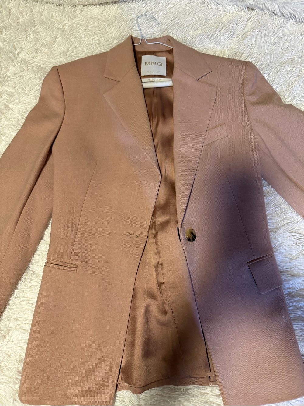 Mango women Blazer in Rose Tan and pants